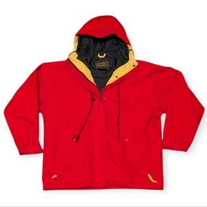 Eddie Bauer Men's Vintage Red Nylon Gore-Tex full-zip Jacket Med